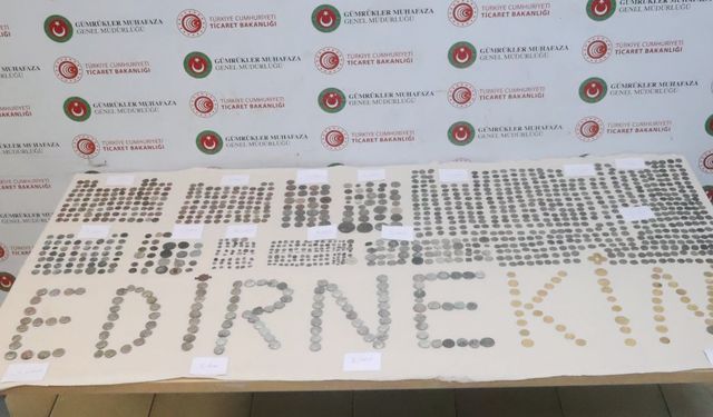 Edirne'de gümrük kapılarında 7 bin parça tarihi eser ele geçirildi