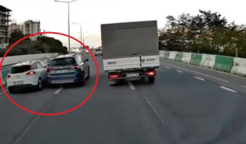 Bursa'da Sürücünün refleksi kazayı böyle önledi
