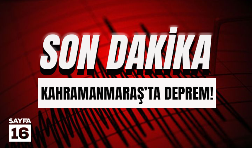 Kahramanmaraş'ta 4 Büyüklüğünde Deprem!