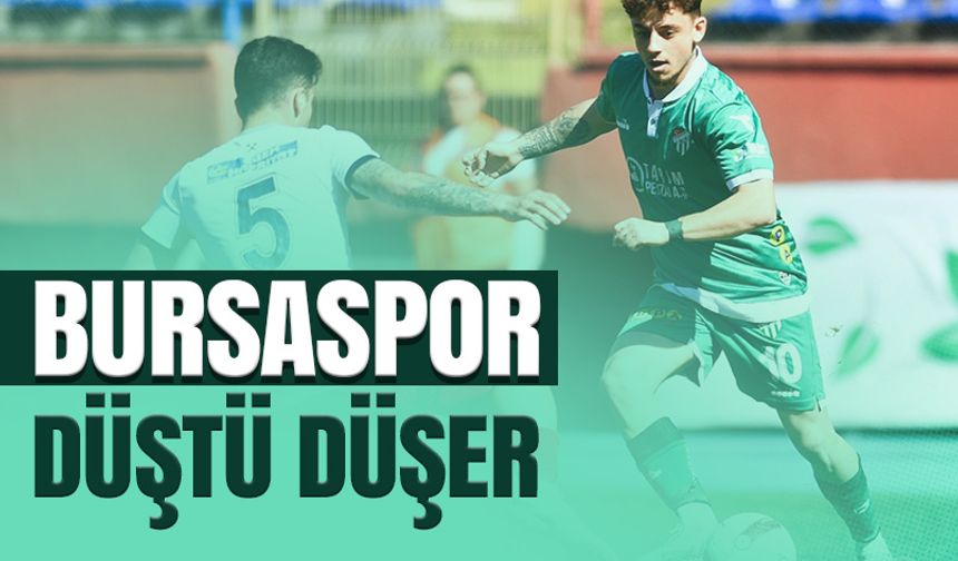 Bursaspor Zonguldak Kömürspor'a da Yenildi. Haftaya Resmen 3. Lige Düşebilir