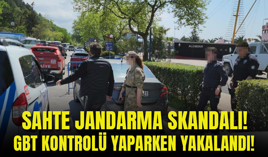 Zonguldak'ta Sahte Jandarmaya Suç Üstü!