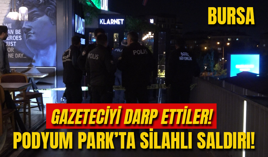 Bursa Podyum Park'ta Olay Yerine Gelen Gazeteciyi Darp Ettiler!