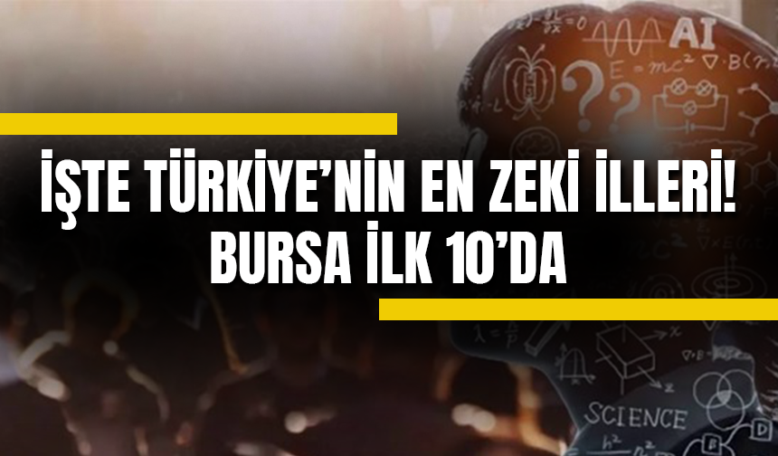 Türkiye'nin En Zeki Şehirleri Belli Oldu: Bursa İlk 10'da!