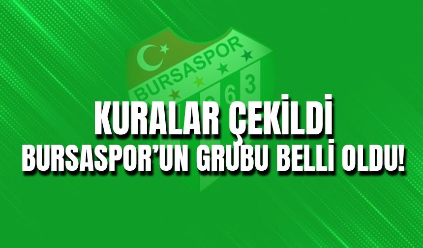 Bursaspor’un 3. Lig’deki Grubu Belli Oldu