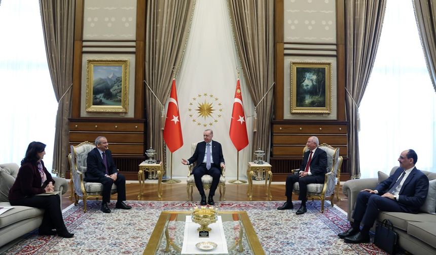 Cumhurbaşkanı Erdoğan, DEM Parti heyetini kabul etti