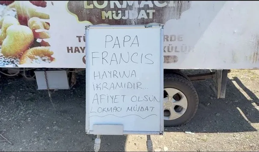 Bursa'nın o ilçesinde Papa adına lokma döktürüldü