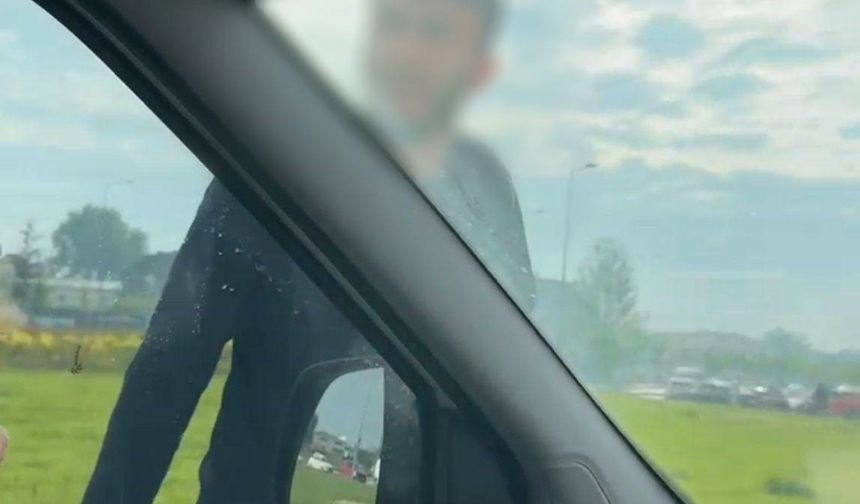 Bursa'da trafikte korku dolu anlar...