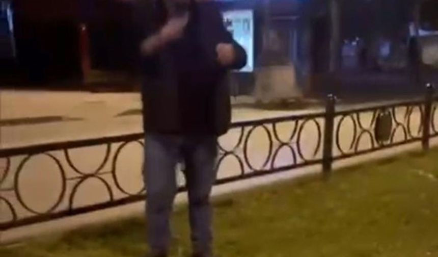 Bursa'da Türk bayrağını yakmaya çalışan şahıs yakalandı