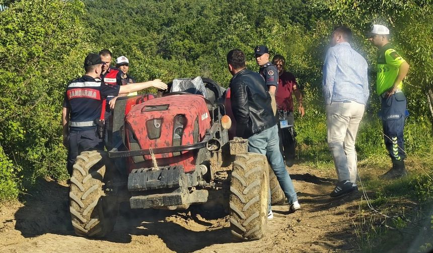 Bursa'da acı olay! Babasının kullandığı traktörün altında kaldı