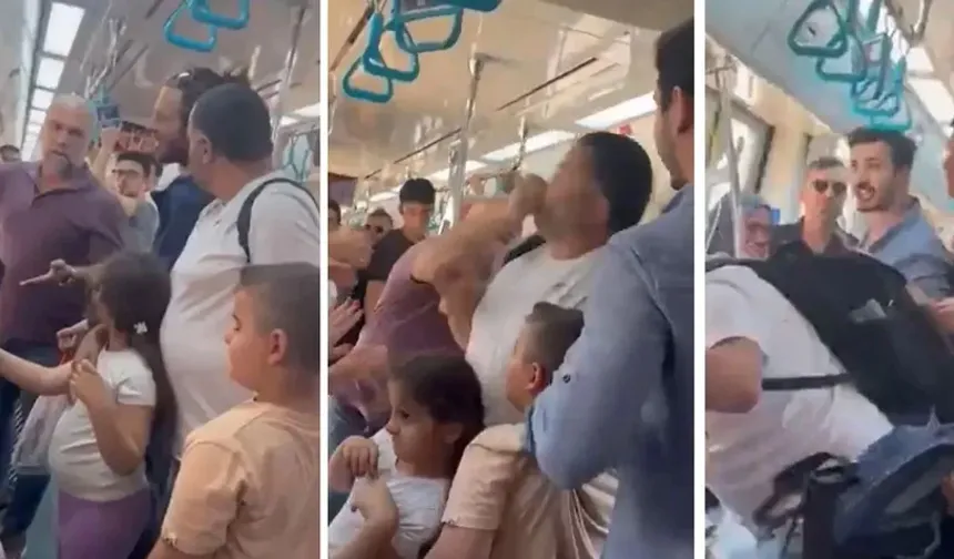 Marmaray'daki kavganın başlama anından yeni görüntüler!