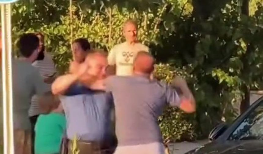 Denizli'de polisle vatandaş trafikte kavga etti