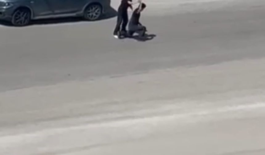Şiddet uygulayan eşini savunan kadına tepki