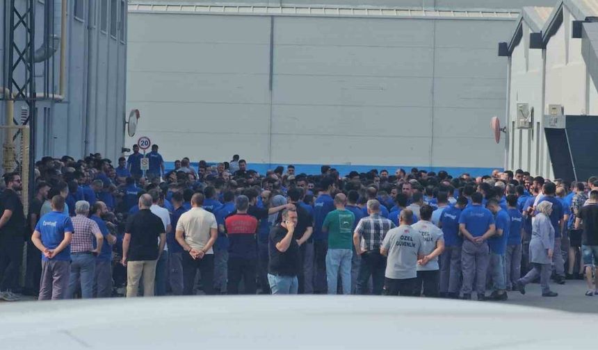 Yataş'ta iş bırakma eylemi