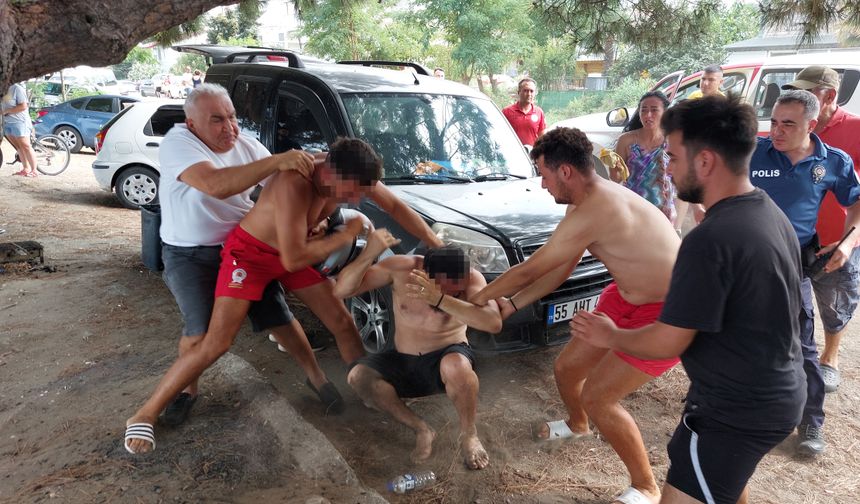 Cankurtarandan vatandaşa ‘Neden işime karıştın?’ dayağı