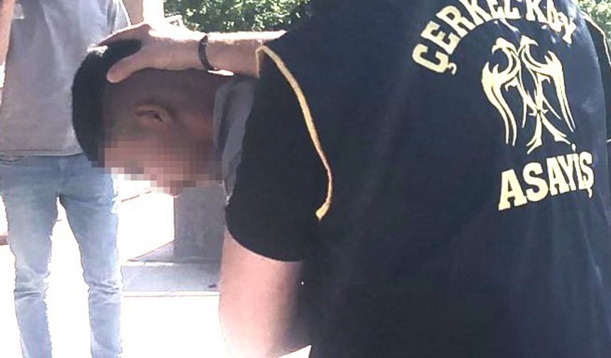 Amerikan tıraşı ile kamufle olan gaspçı yakalandı