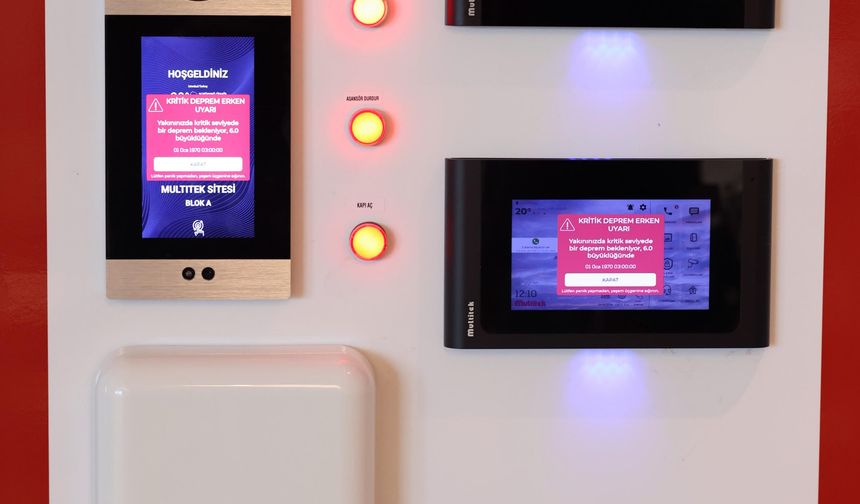 Deprem erken uyarı sinyali konutlara verilmeye başlandı