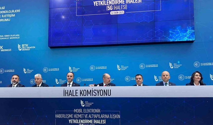 BTK’da 5G yetkilendirme ihalesi başladı