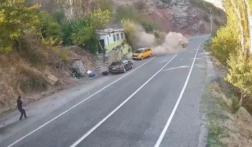 Dağdan yuvarlanan kaya parçası öldürüyordu