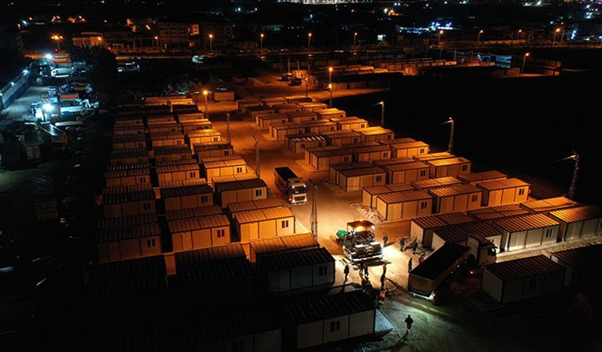 Deprem bölgesinde 360 bin kişi konteyner kentlerde yaşıyor