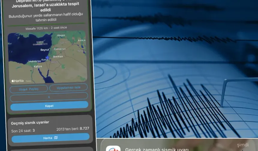 Türkiye'yi ayağa kaldıran "deprem oluyor" bildirimi