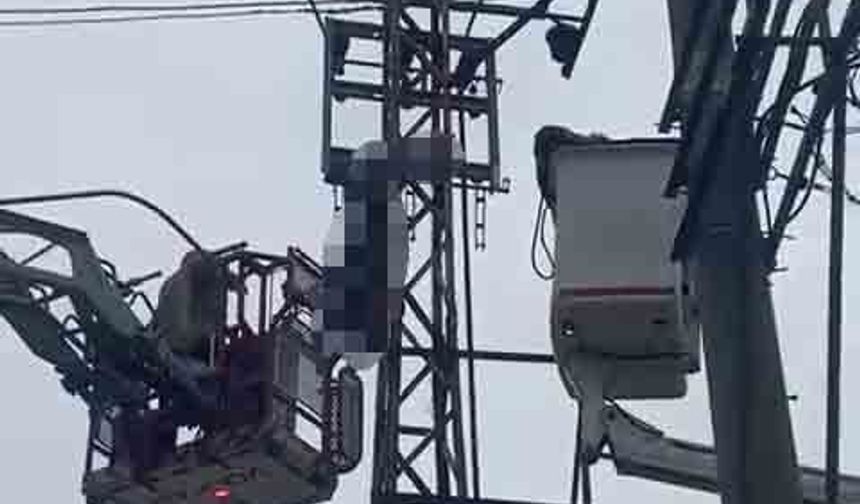 Bursa'da hırsızlık için çıktığı elektrik direği sonu oldu