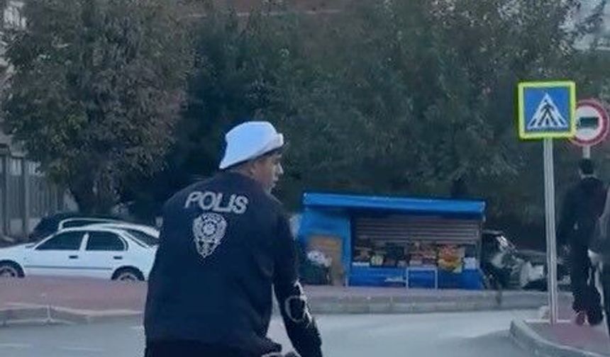 Bursa'da polis yeleği giyip ortalığı karıştırdı