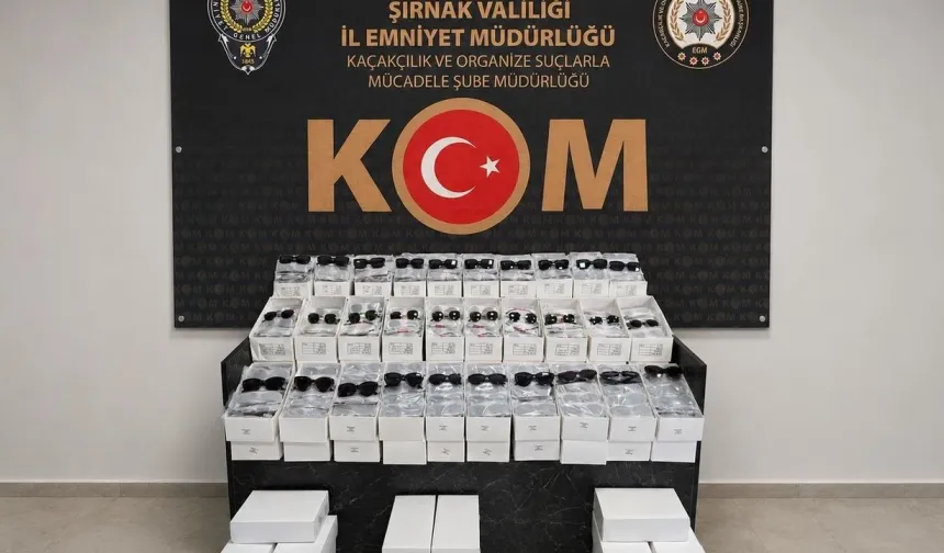 Şırnak'ta 5,5 milyonluk kaçak gözlük operasyonu