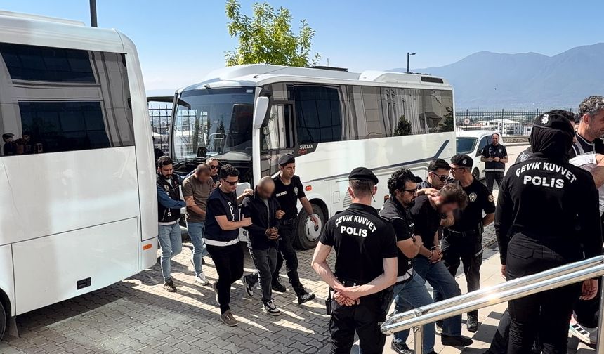 Hava destekli operasyonun ardından 23 şüpheli adliyede
