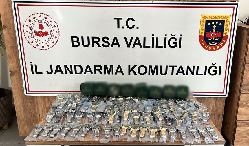 İnegöl'de 'Rolex' operasyonu