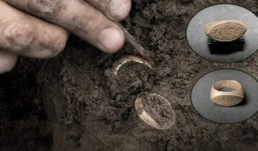 Arkeolojik kazıdan 2 bin yıl öncesine ait yüzükler çıktı