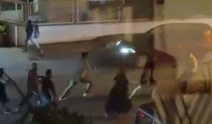 Bursa’da aileler arasında meydan muharebesi kamerada