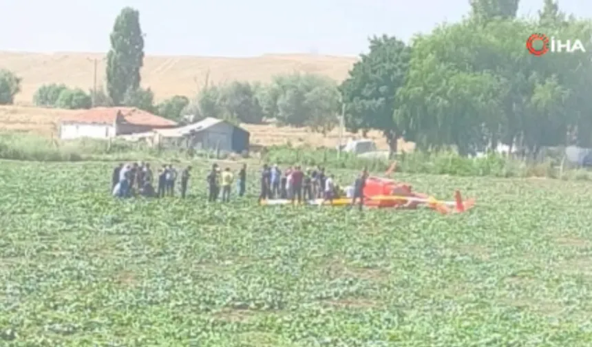 Ankara'da eğitim helikopteri düştü!