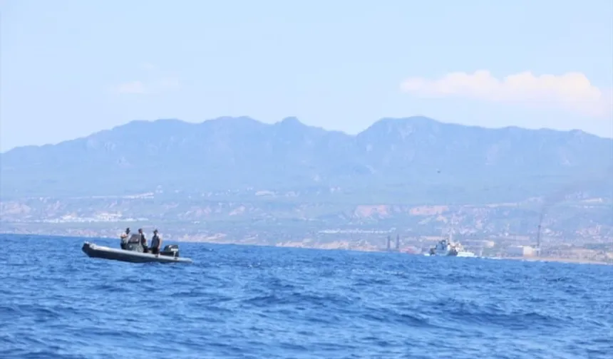 Girne açıklarında batan geminin yeri tespit edildi