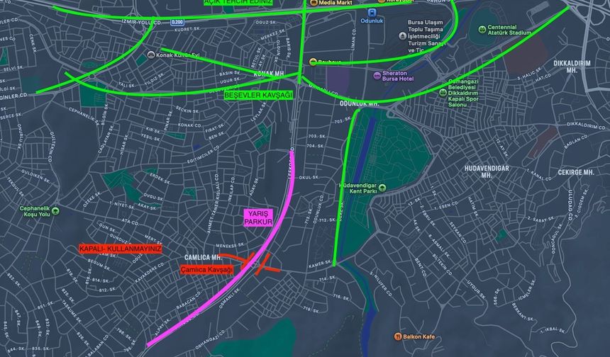 Bursa'da yol koşusu nedeniyle Keles yolu trafiğe kapatılacak