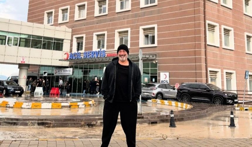 Cem Yılmaz tedavi gördüğü devlet hastanesine geldi