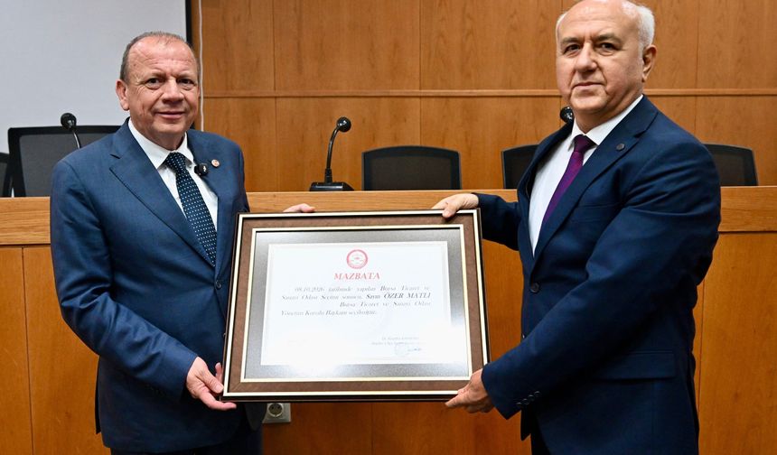 BTSO'da Özer Matlı dönemi resmen başladı