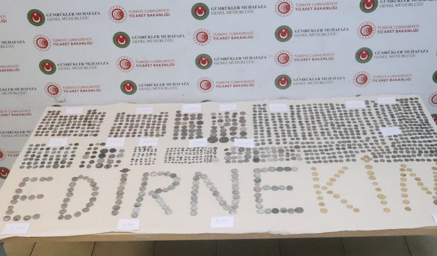 Edirne'de gümrük kapılarında 7 bin parça tarihi eser ele geçirildi
