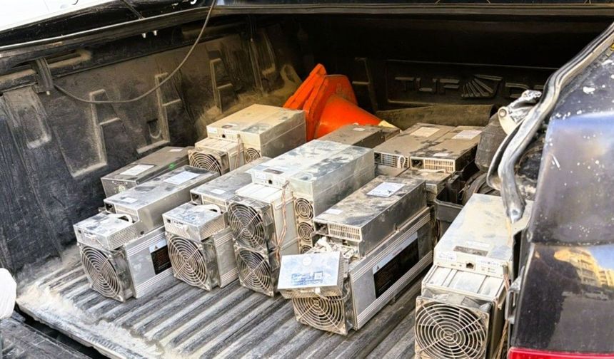 Nusaybin'de kaçak elektrikle kripto para üretimi