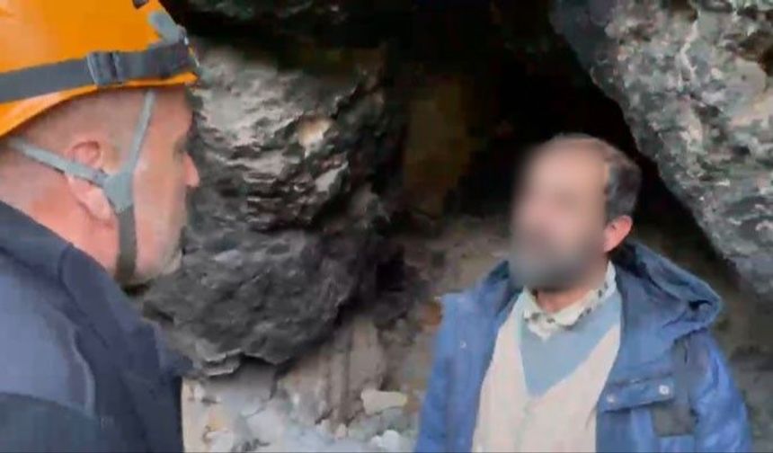 Uludağ'da mağaraya sığınan yaşlı adam için seferber oldular