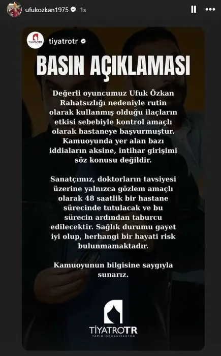 0X0 Ufuk Ozkan Intihar Tesebbusunde Mi Bulundu Unlu Oyuncudan Aciklama 1757967306474