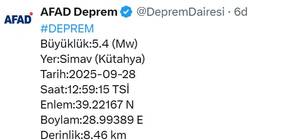 Deprem Simav