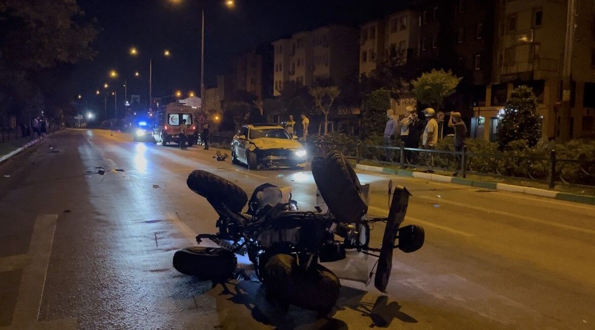 Bursa'da ana caddede 150 kilometre hızla geldi, ATV'yi biçti: 1 ölü
