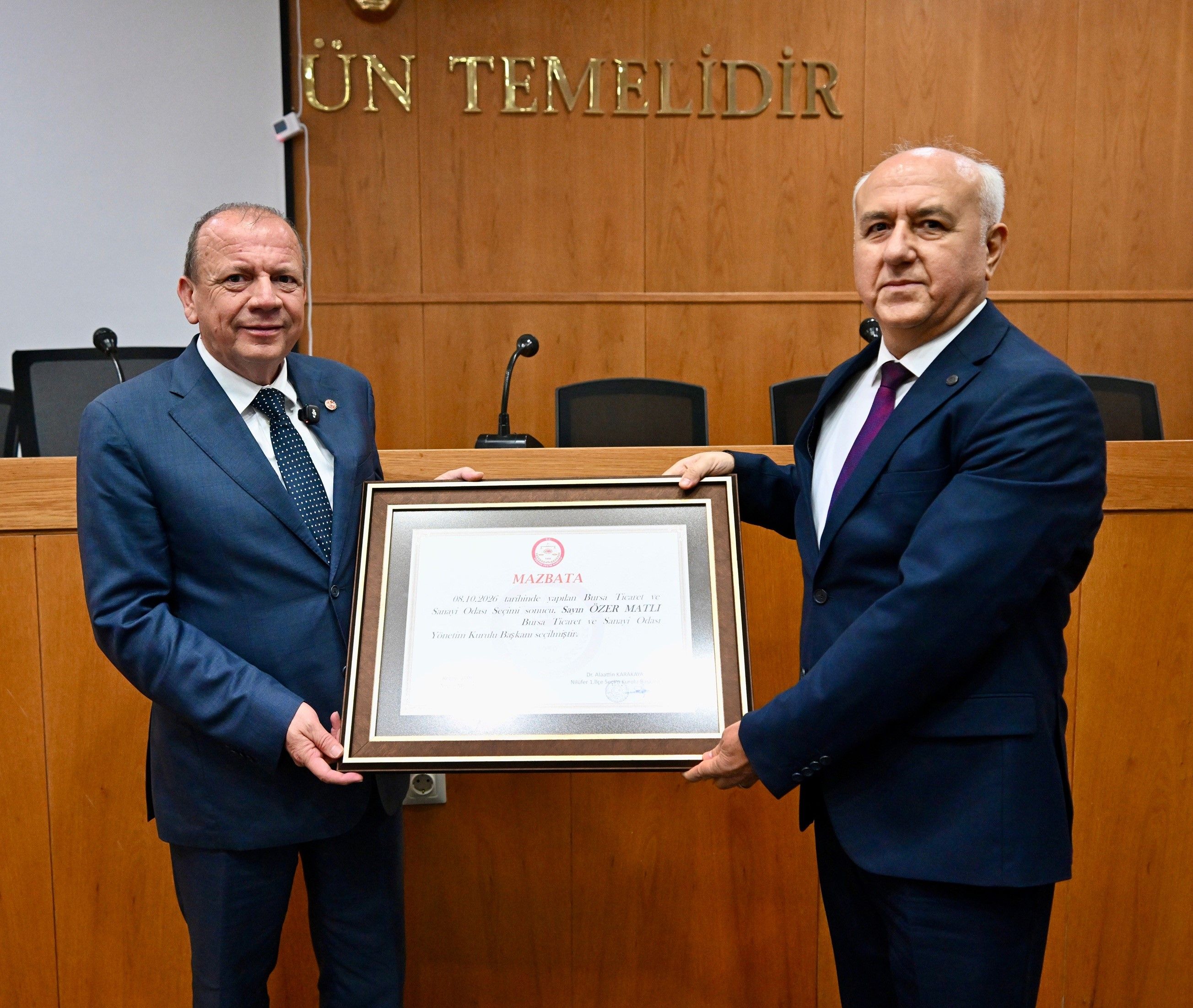 BTSO'da Özer Matlı dönemi resmen başladı